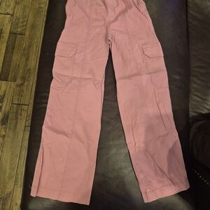 Belle Du Jour Kids Light Pink Cargo Pants